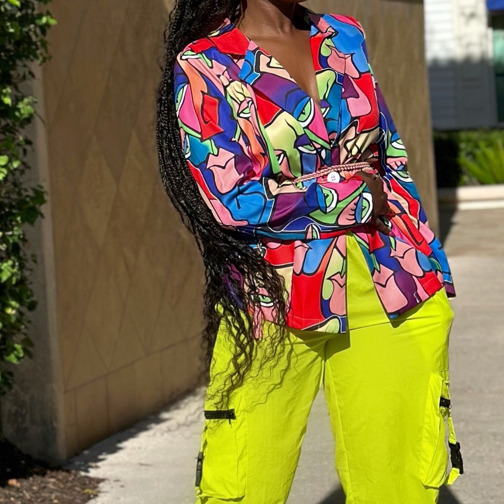 Printed Multi Color Blazer